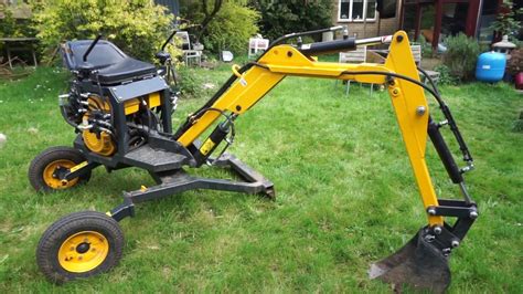 diyt mini excavator|diy mini excavator mower parts.